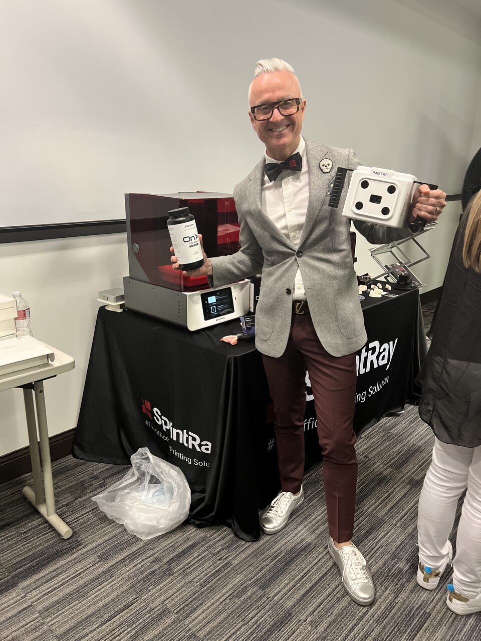 Dr. Joe Mehranfar with SprintRay 3D printing technology